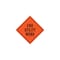 Brady Roll-Up Road Construction Sign, 48 in H, 48 in W, Vinyl, Diamond, English, 56789 56789 - alternate 1